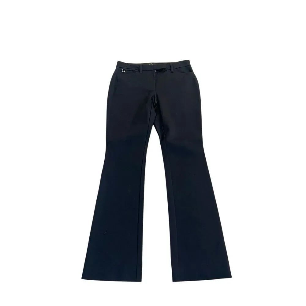 White House Black Market Women's The Slim Bootcut Trouser Pants Black Size 0